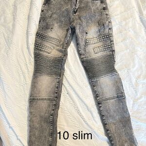 Kids Black Slim Fit Jeans